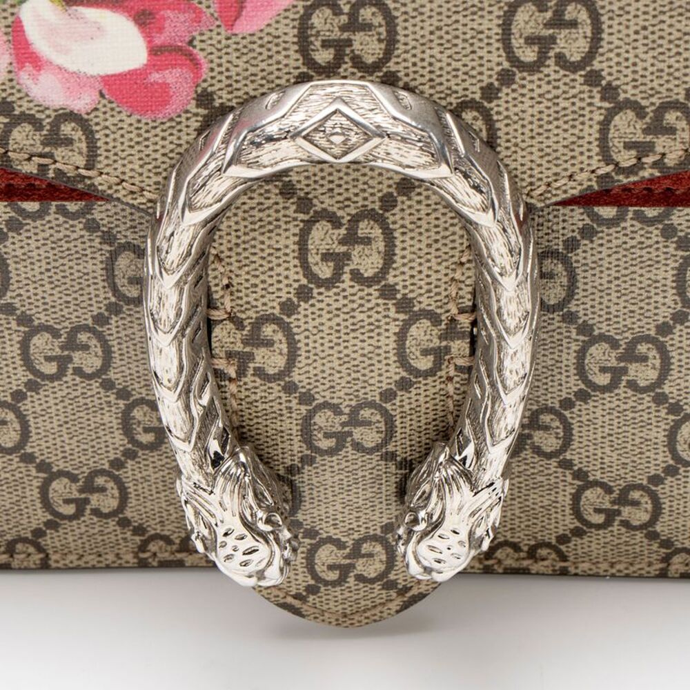 Gucci GG Supreme Blooms Dionysus Medium Shoulder Bag - Picture 9 of 13